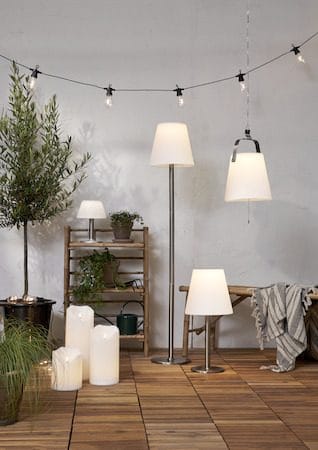 Flamme Grand LED Blockljus 20 cm - vit - Trädgård & spabad - Utemiljö - Altan & terrass - Altanbelysning
