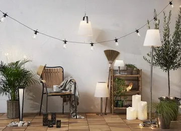 Flamme Grand LED Blockljus 20 cm - vit - Trädgård & spabad - Utemiljö - Altan & terrass - Altanbelysning