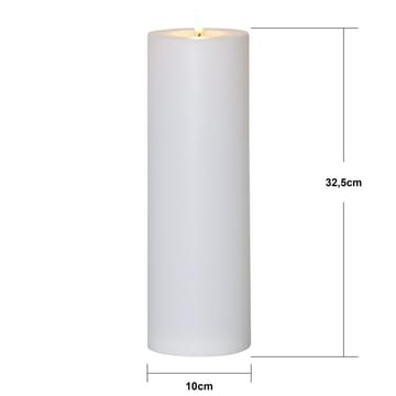 Flamme Rak LED Ljus 32,5 cm - vit - Trädgård & spabad - Utemiljö - Altan & terrass - Altanbelysning