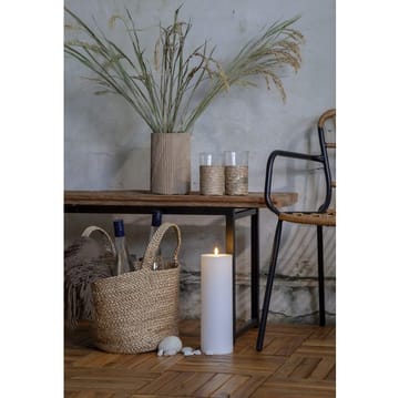 Flamme Rak LED Ljus 32,5 cm - vit - Trädgård & spabad - Utemiljö - Altan & terrass - Altanbelysning