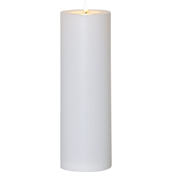 Flamme Rak LED Ljus 32,5 cm - vit - Trädgård & spabad - Utemiljö - Altan & terrass - Altanbelysning