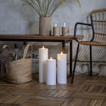 Flamme Rak LED Ljus 32,5 cm - vit - Trädgård & spabad - Utemiljö - Altan & terrass - Altanbelysning