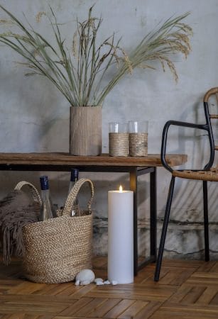 Flamme Rak LED Ljus 37,5 cm - vit - Trädgård & spabad - Utemiljö - Altan & terrass - Altanbelysning