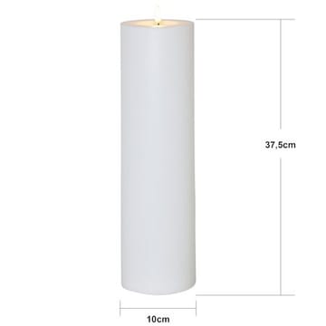 Flamme Rak LED Ljus 37,5 cm - vit - Trädgård & spabad - Utemiljö - Altan & terrass - Altanbelysning