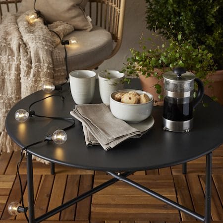 Globe Mini Solcellsslinga 270 cm - Transparent och svart - Trädgård & spabad - Utemiljö - Altan & terrass - Altanbelysning