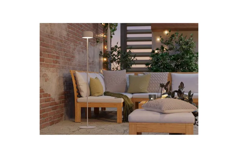 Golvlampa Eglo Roccanova-L Vit - Vit - Trädgård & spabad - Utemiljö - Altan & terrass - Altanbelysning