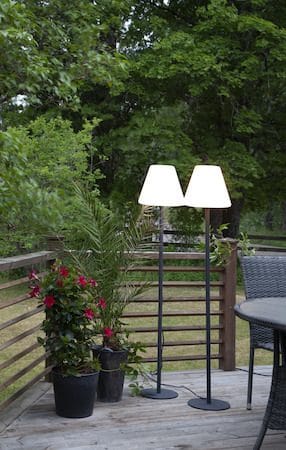 Golvlampa Kreta 150 cm - Grå / Svart - Trädgård & spabad - Utemiljö - Altan & terrass - Altanbelysning