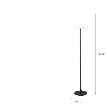 Golvlampa Kreta 150 cm - Grå / Svart - Trädgård & spabad - Utemiljö - Altan & terrass - Altanbelysning