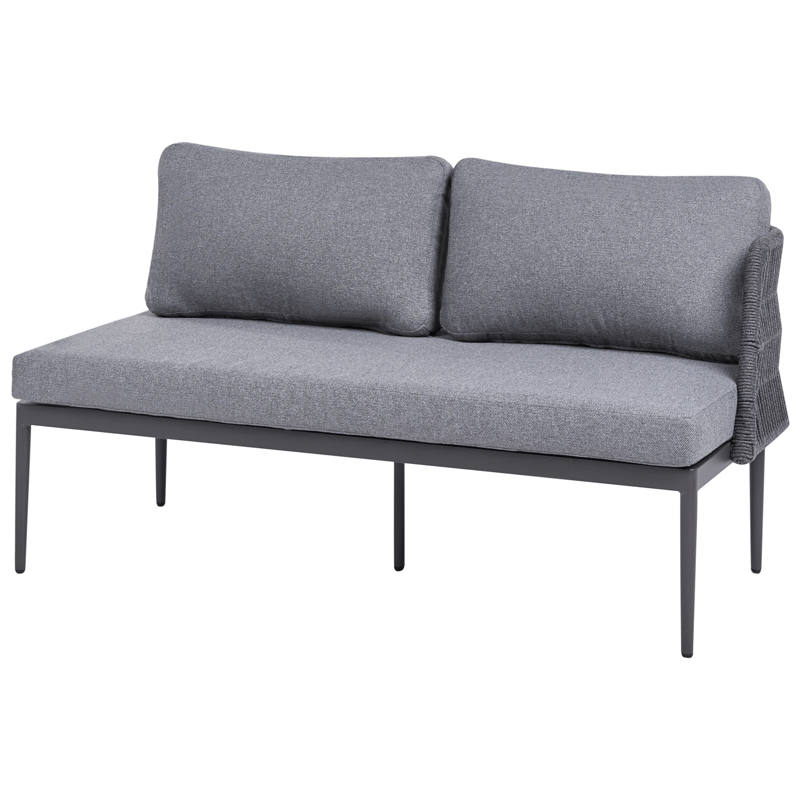 Hörnsoffa utomhus med Bord 3-Sits Leffe Högervänd - Grå - Trädgård & spabad - Utemiljö - Altan & terrass - Altanmöbler