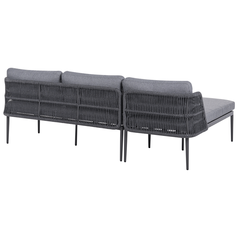 Hörnsoffa utomhus med Bord 3-Sits Leffe Högervänd - Grå - Trädgård & spabad - Utemiljö - Altan & terrass - Altanmöbler