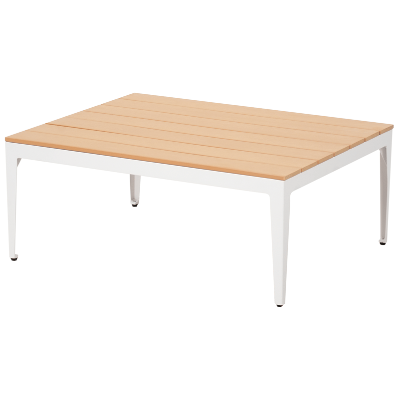 Hörnsoffa utomhus med Bord 5-Sits Positano - Brun/Vit/Brun - Trädgård & spabad - Utemiljö - Altan & terrass - Altanmöbler