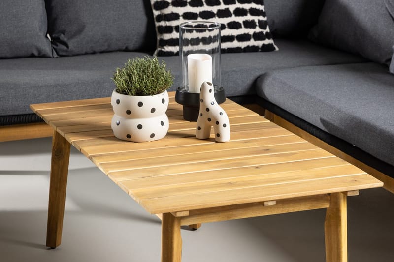 Hörnsoffset 4-sits Chania Utomhus - Svart - Trädgård & spabad - Utemiljö - Altan & terrass - Altanmöbler