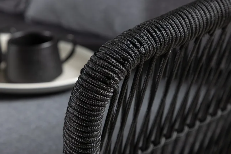 Hörnsoffset 4-sits Chania Utomhus - Svart - Trädgård & spabad - Utemiljö - Altan & terrass - Altanmöbler