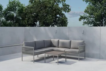 Hörnsoffset Kos Utomhus - beige - Utemöbler - Loungemöbler - Soffgrupp utomhus