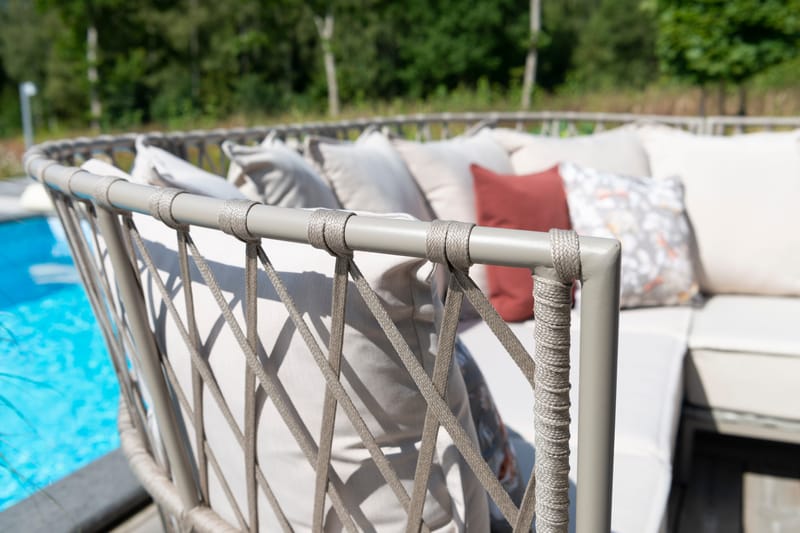 Hillerstorp Jet Set Loungesoffa Hörn - Beige - Utemöbler - Loungemöbler - Loungesoffa