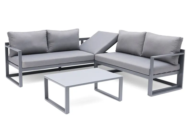 Loungegrupp Utomhus Hillerstorp Lundamo Grå - Grå - Trädgård & spabad - Utemiljö - Altan & terrass - Altanmöbler