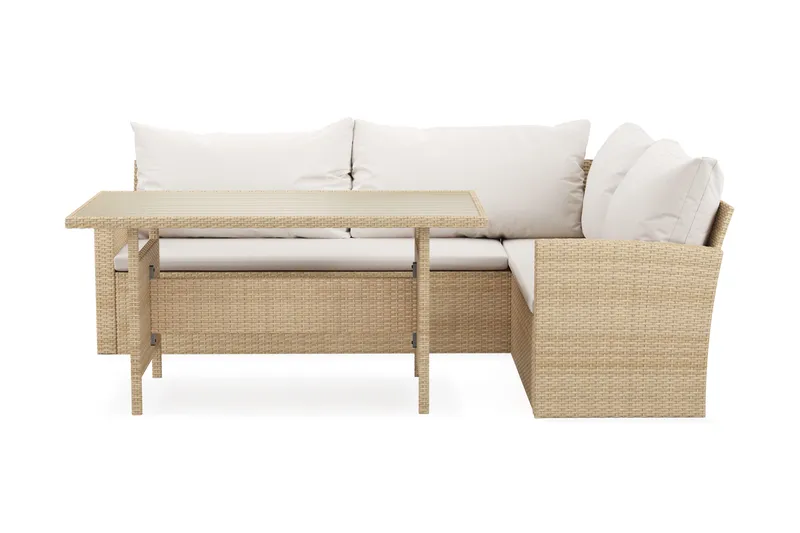 James Light 5-sits soffgrupp utomhus Högervänd i konstrotting - Beige - Trädgård & spabad - Utemiljö - Altan & terrass - Altanmöbler