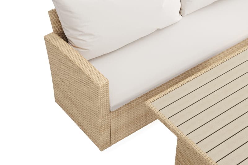 James Light 5-sits soffgrupp utomhus Högervänd i konstrotting - Beige - Trädgård & spabad - Utemiljö - Altan & terrass - Altanmöbler