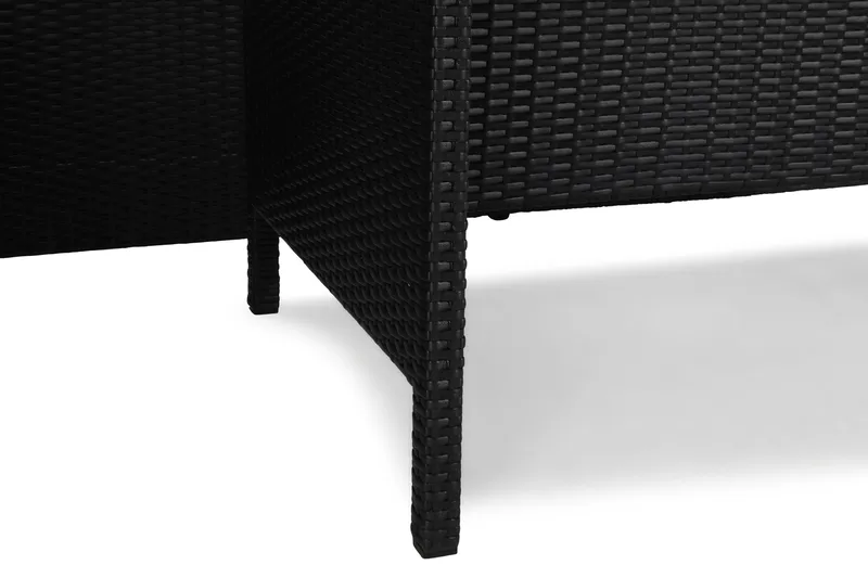 James Light Soffgrupp och Loungegrupp Utomhus 5-sits i konstrotting för trädgård och uteplats - Svart / Svarta dynor - Trädgård & spabad - Utemiljö - Altan & terrass - Altanmöbler