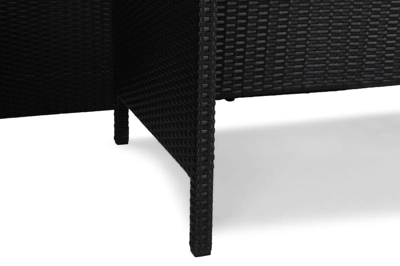 James Light Soffgrupp och Loungegrupp Utomhus 5-sits i konstrotting för trädgård och uteplats - Svart / Svarta dynor - Trädgård & spabad - Utemiljö - Altan & terrass - Altanmöbler