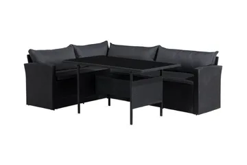 James Light Soffgrupp och Loungegrupp Utomhus 5-sits i konstrotting för trädgård och uteplats