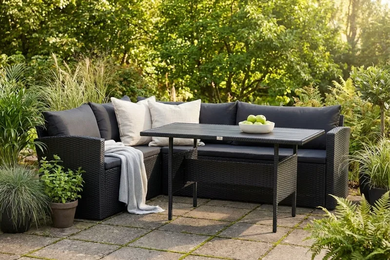 James Light Soffgrupp Utomhus  5-sits - Svart - Trädgård & spabad - Utemiljö - Altan & terrass - Altanmöbler