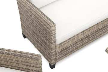 James Light Soffgrupp utomhus i konstrotting - Beige - Utemöbler - Loungemöbler - Soffgrupp utomhus
