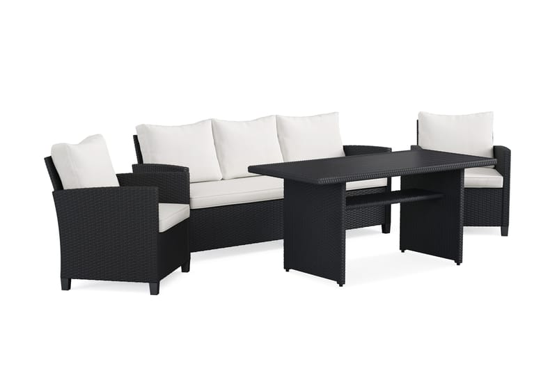 James Light Soffgrupp utomhus i konstrotting - Svart - Trädgård & spabad - Utemiljö - Altan & terrass - Altanmöbler
