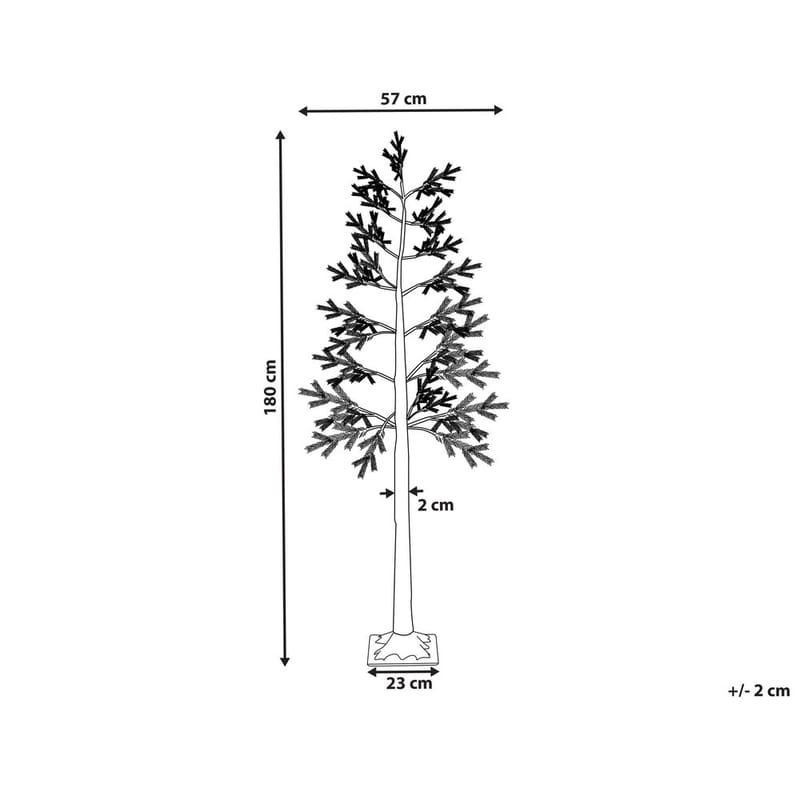 Juldekoration Utomhus Albioni - Vit, Grön/57x57x180 cm - Trädgård & spabad - Utemiljö - Altan & terrass - Altanbelysning