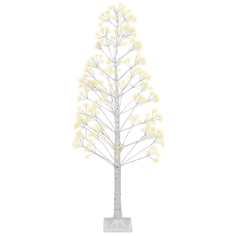 Juldekoration Utomhus Albioni, Vit/45x45x180 cm