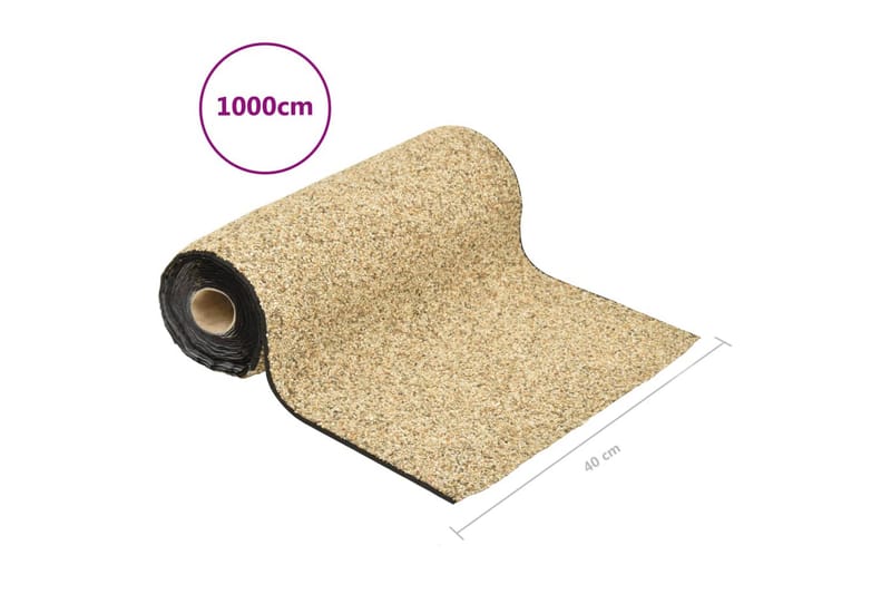 Kantmatta naturlig sand 1000x40 cm - Utemöbler - Balkong - Golv balkong - Konstgräs balkong