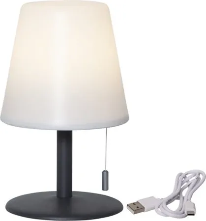 Kreta Bordslampa 16 cm, vit och svart
