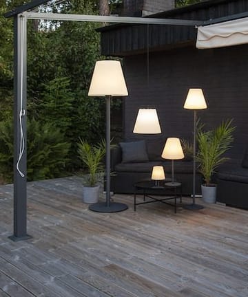 Kreta Bordslampa 16 cm - vit och svart - Trädgård & spabad - Utemiljö - Altan & terrass - Altanbelysning