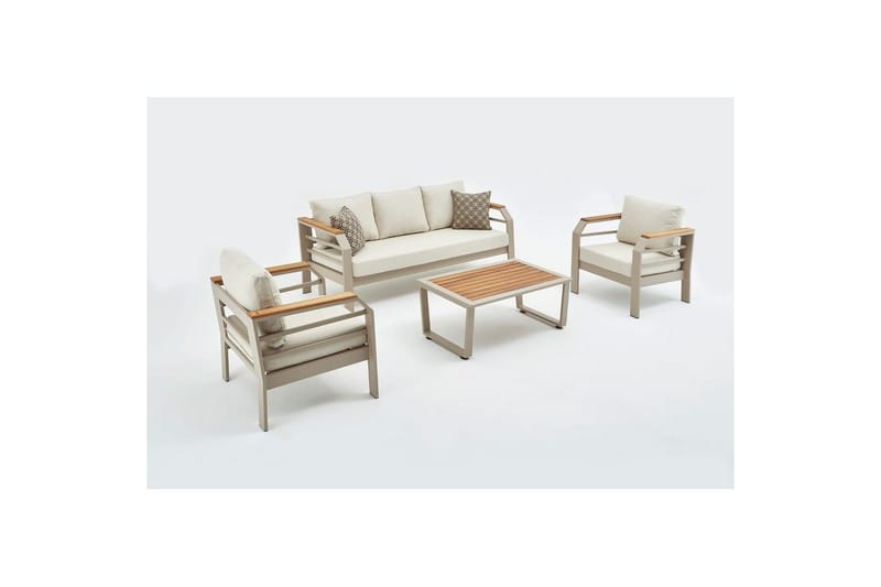 Lassento Soffgrupp Utomhus 5-sits - Beige - Trädgård & spabad - Utemiljö - Altan & terrass - Altanmöbler