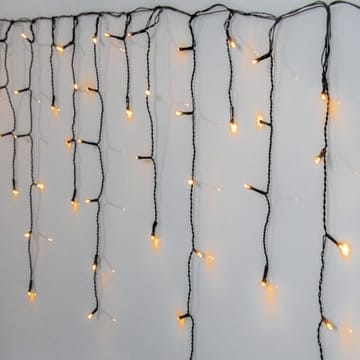 LED-istappsslinga Golden Warm White 12 m 480 ljus - Svart - Trädgård & spabad - Utemiljö - Altan & terrass - Altanbelysning