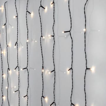 LED-ljusgardin Jul Crispy Ice White 130x130 cm 80 ljus - Svart - Trädgård & spabad - Utemiljö - Altan & terrass - Altanbelysning