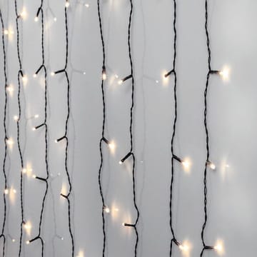 LED-ljusgardin Jul Crispy Ice White 130x200 cm 120 ljus - Svart - Trädgård & spabad - Utemiljö - Altan & terrass - Altanbelysning