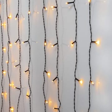LED-ljusgardin Jul Golden Warm White 130x130 cm 80 ljus - Svart - Trädgård & spabad - Utemiljö - Altan & terrass - Altanbelysning