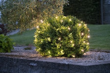 LED-ljusnät Jul Crispy Ice White 200x200 cm 160 ljus - Svart - Trädgård & spabad - Utemiljö - Altan & terrass - Altanbelysning
