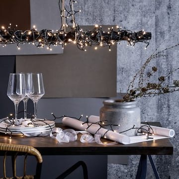 LED-ljusslinga Jul Crispy Ice White 25 m 360 ljus - Svart - Trädgård & spabad - Utemiljö - Altan & terrass - Altanbelysning