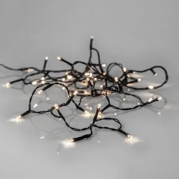 LED-ljusslinga Jul Crispy Ice White 3 m 40 ljus - Svart - Trädgård & spabad - Utemiljö - Altan & terrass - Altanbelysning