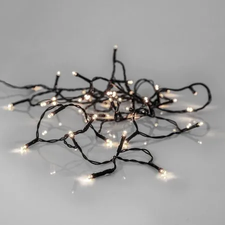 LED-ljusslinga Jul Crispy Ice White 3 m 40 ljus - Svart - Trädgård & spabad - Utemiljö - Altan & terrass - Altanbelysning