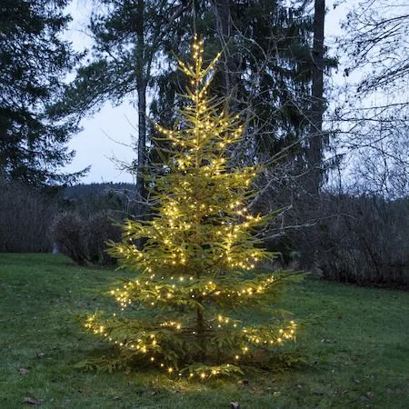 LED-ljusslinga Jul Dew Drop Micro 36 m 480 ljus Varmvit - Grön - Trädgård & spabad - Utemiljö - Altan & terrass - Altanbelysning