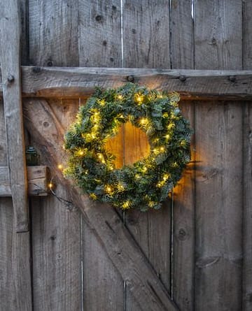 LED-ljusslinga Jul Dew Drop Micro 7 m 96 ljus Varmvit Batteridriven - Grön - Trädgård & spabad - Utemiljö - Altan & terrass - Altanbelysning