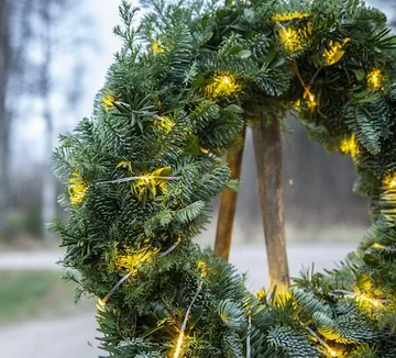 LED-ljusslinga Jul Dew Drop Micro 7 m 96 ljus Varmvit Batteridriven - Transparent - Trädgård & spabad - Utemiljö - Altan & terrass - Altanbelysning