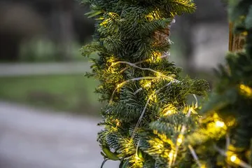 LED-ljusslinga Jul Dew Drop Micro 7 m 96 ljus Varmvit Batteridriven - Transparent - Trädgård & spabad - Utemiljö - Altan & terrass - Altanbelysning
