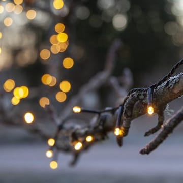 LED-ljusslinga Jul Flashy 7 m 100 ljus Varmvit - Svart - Trädgård & spabad - Utemiljö - Altan & terrass - Altanbelysning