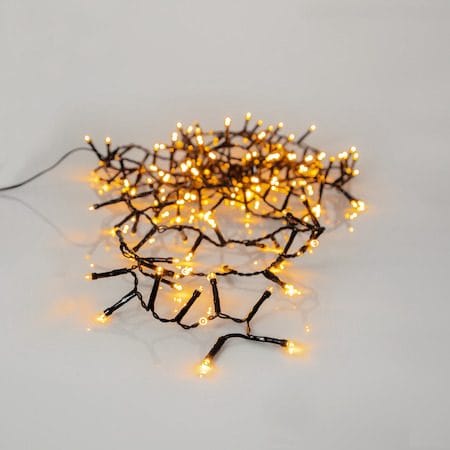 LED-ljusslinga Jul Golden Warm White 4 m 180 ljus - Svart - Trädgård & spabad - Utemiljö - Altan & terrass - Altanbelysning