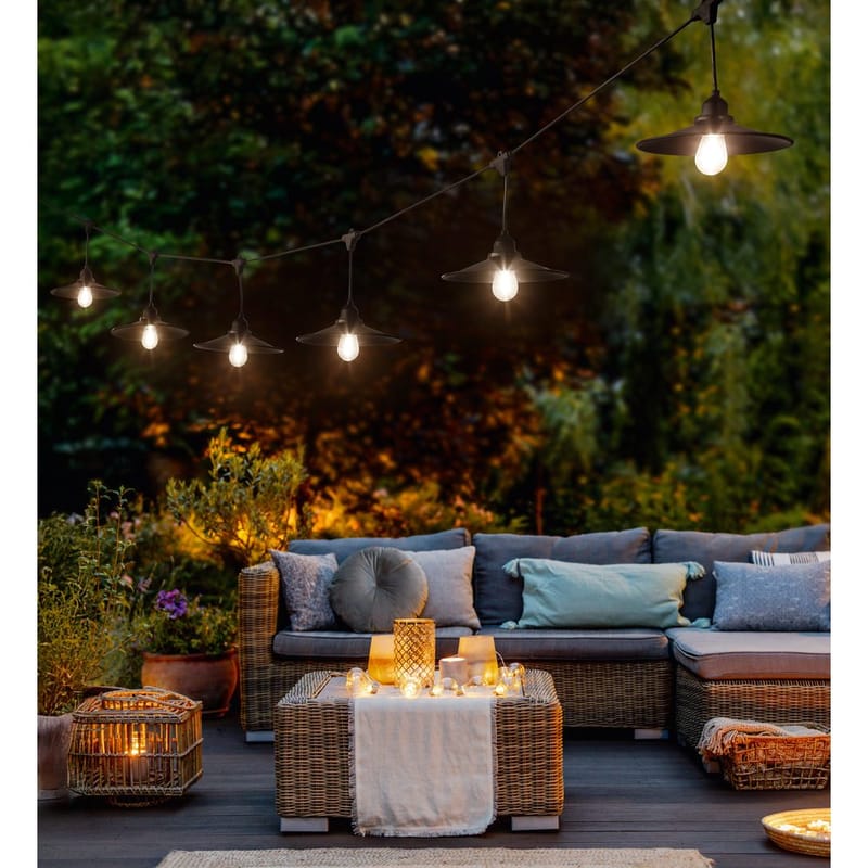 Ljusslinga Chain - Med skärm - Trädgård & spabad - Utemiljö - Altan & terrass - Altanbelysning