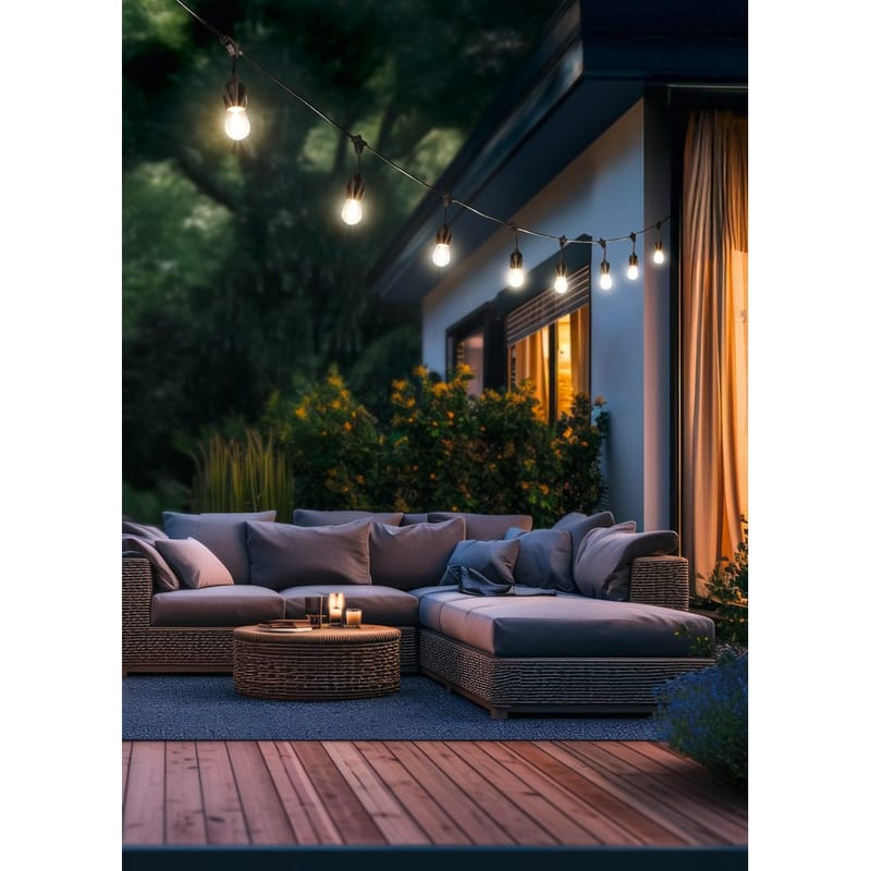 Ljusslinga Chain - Utan skärm - Trädgård & spabad - Utemiljö - Altan & terrass - Altanbelysning